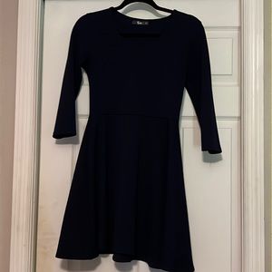 Blue long sleeve dress
